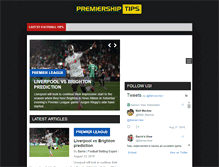 Tablet Screenshot of premiershiptips.com